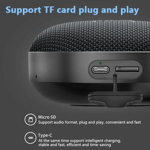 Caixa De Som Bluetooth Speaker Portable Sound Box Music Wireless Mini Subwoofer Column Bocina Blootooth Baffle Bicycle Bike Loud - Image 6