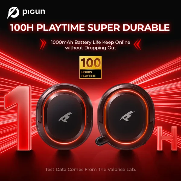 Picun G2 2.4G Wireless Gaming Headset Bluetooth Headphones 5ms Low Latency 7.1 Surround ENC Mic For PC PS4 PS5 Phone Switch - Image 5